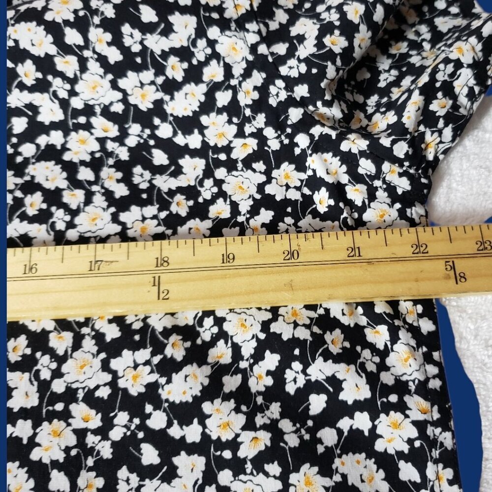 Cactus Man By Ricky Singh MensFloral Button Down Shirt Blk/Wht Large - Picture 9 of 12